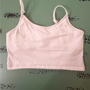 Cat & Jack White Cropped Camisole/Bra Top
